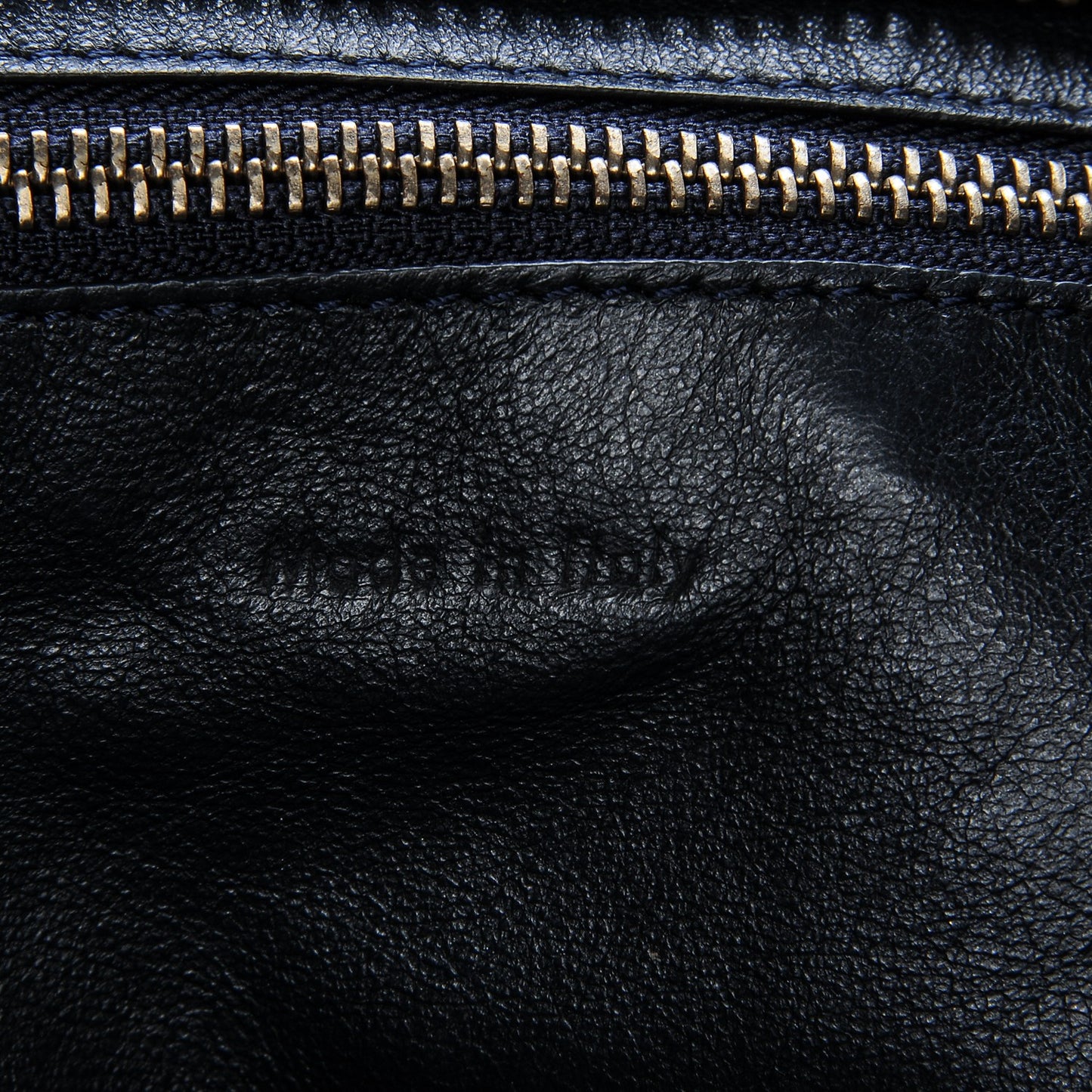 Smooth Calfskin Suede Micro Bi-Color Luggage Navy Dune