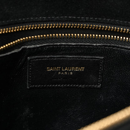 Saint Laurent Suede Fringe Small Sac De Jour Black 6 of 21