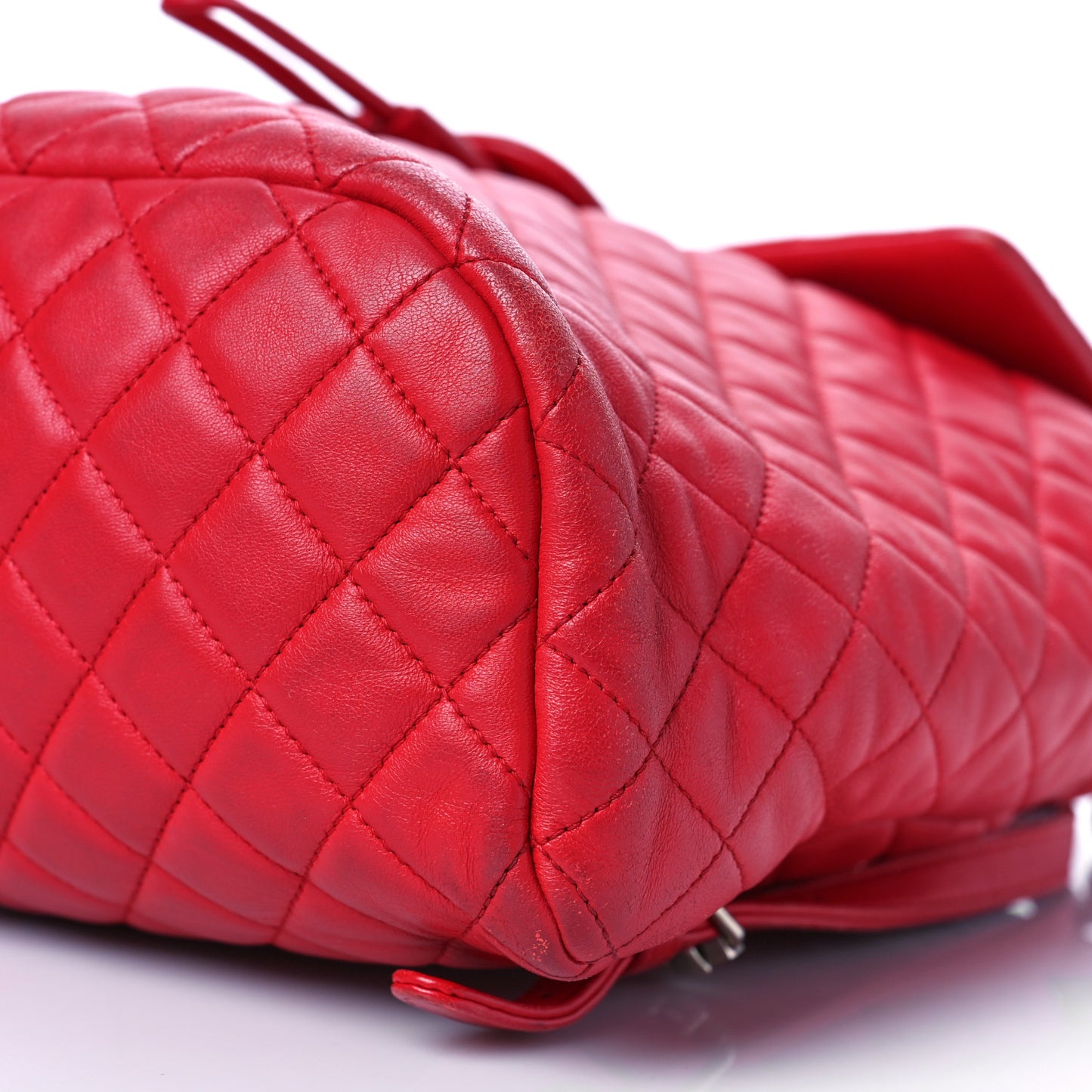 Lambskin Quilted Large Urban Spirit Backpack Red