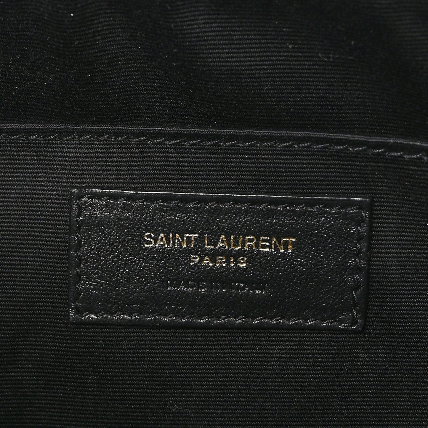 Patent Calfskin Crocodile Embossed Monogram Lou Camera Bag Black