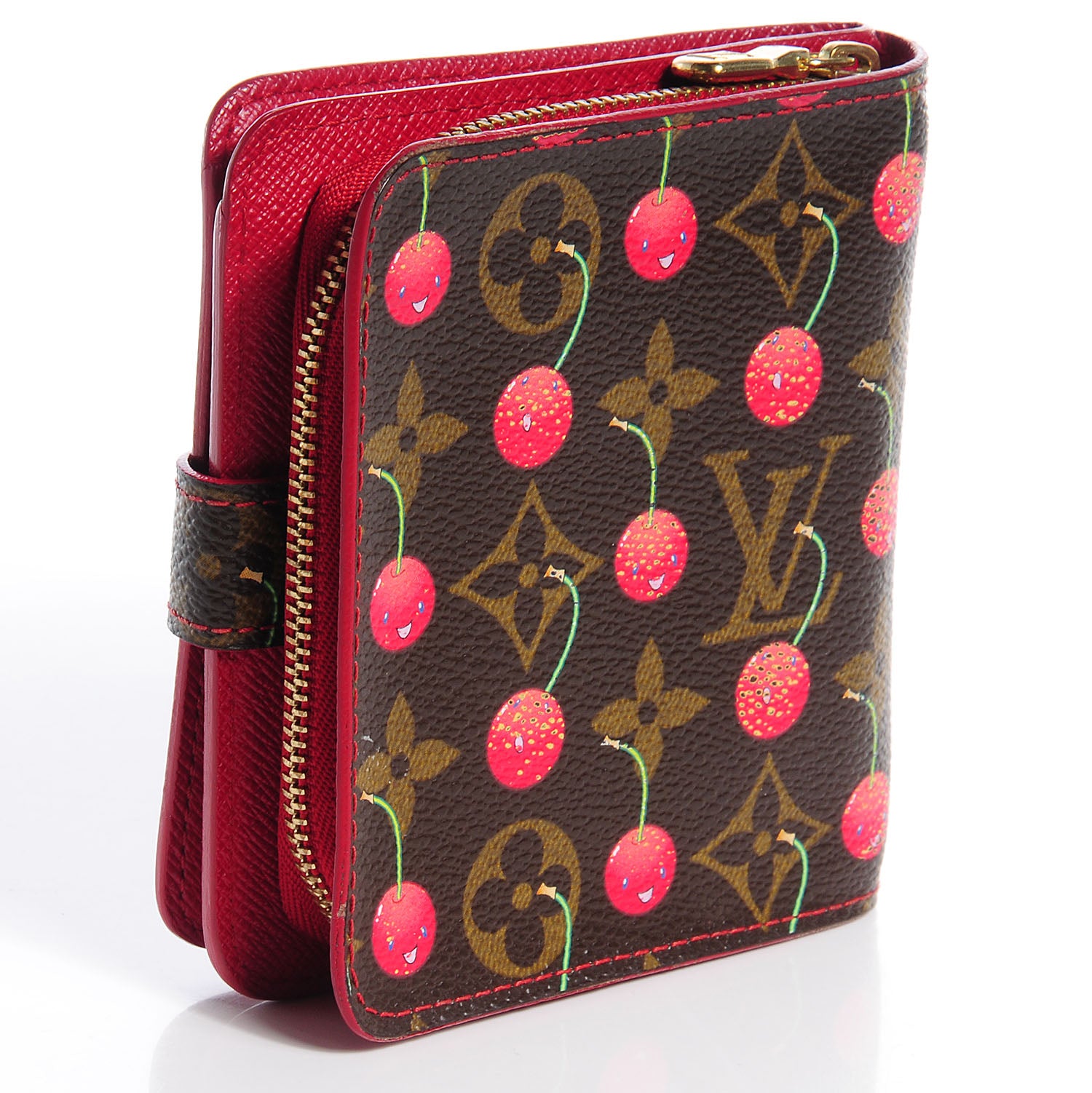 Louis Vuitton Monogram Cerises Compact Zippe Wallet 4 of 8