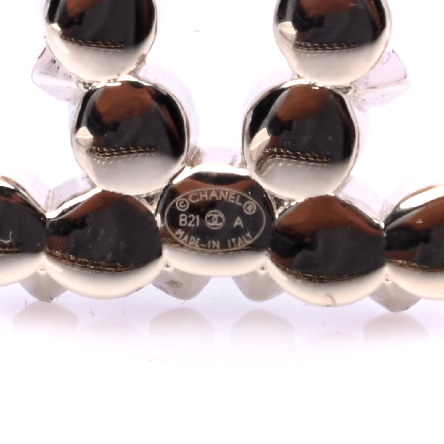 Chanel Crystal Pearl CC Brooch Gold 4 of 4