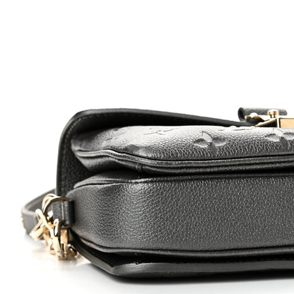 Louis Vuitton Shimmery Empreinte LV Ski Pochette Metis East West Gun Metal 8 of 9