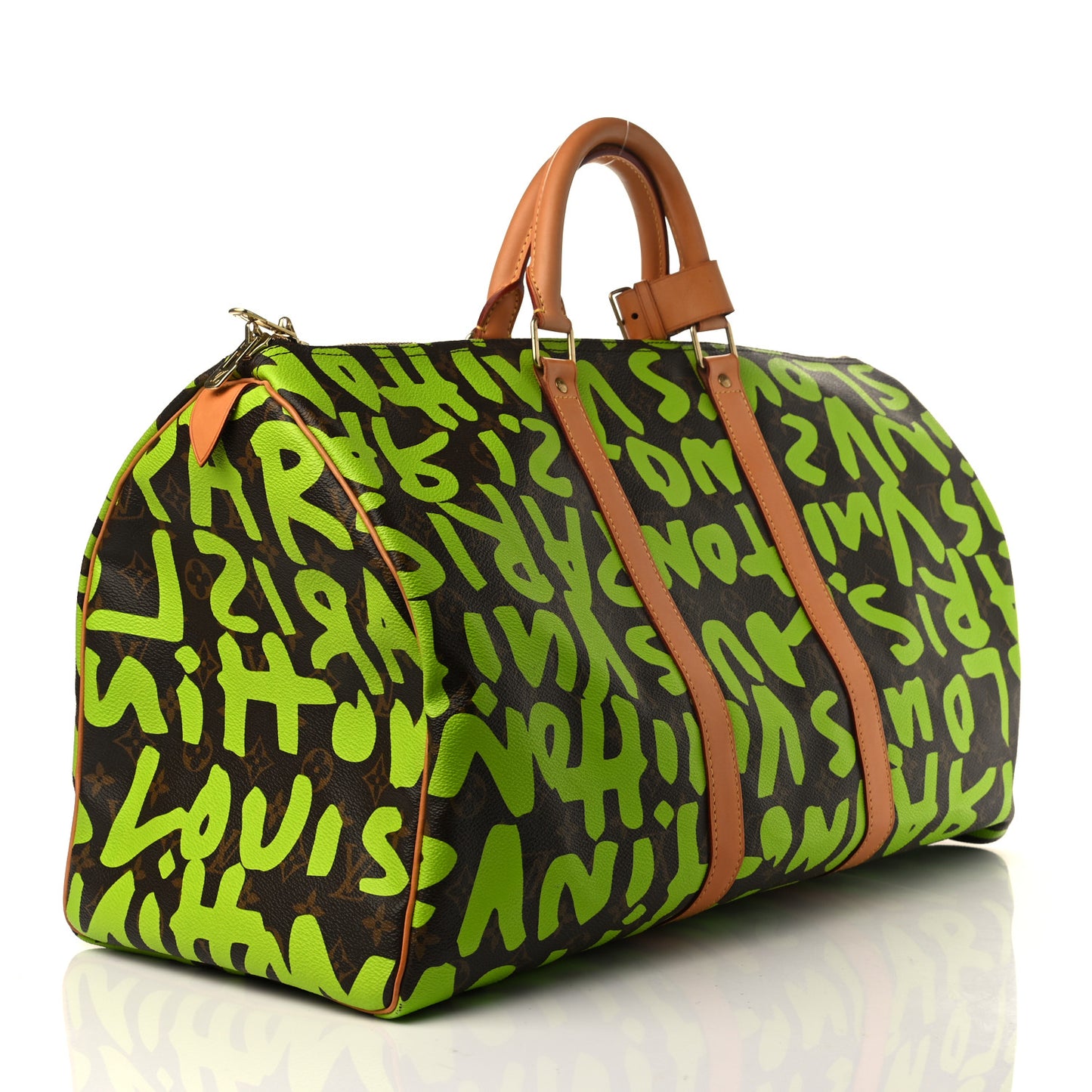 Monogram Graffiti Keepall 50 Green