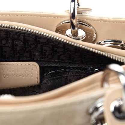 Christian Dior Suede Cannage Medium Lady Dior Beige 15 of 16