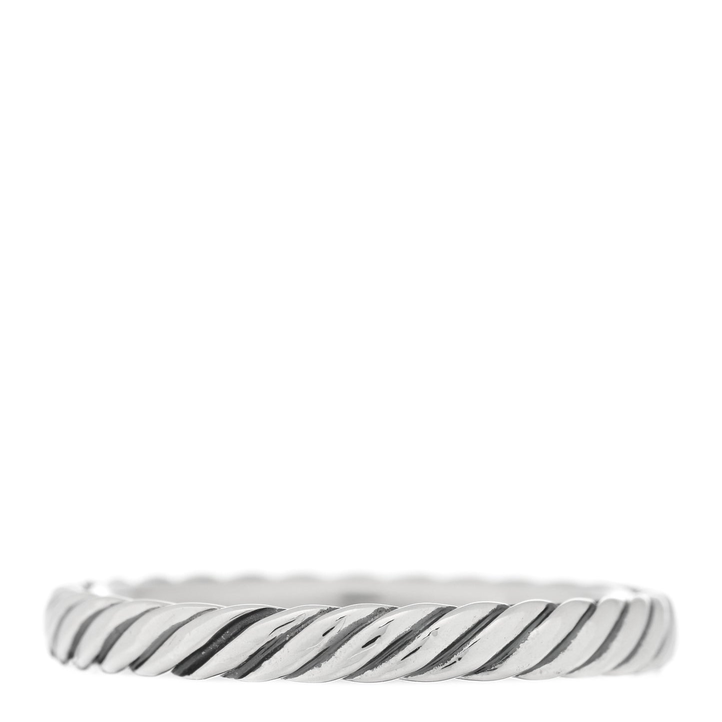 Sterling Silver Cable Classics Band Ring 54 7