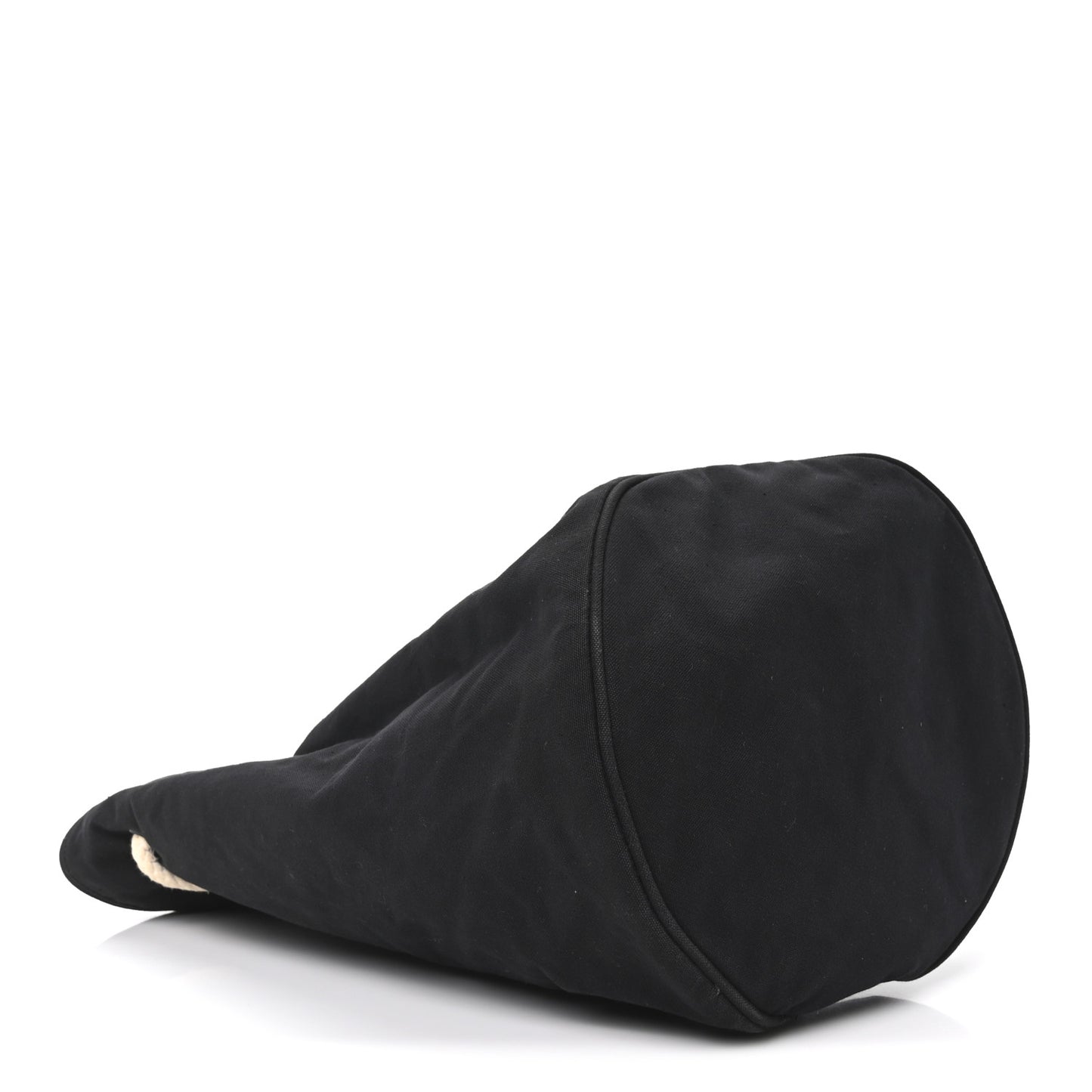 Canvas Drawstring Backpack Black White