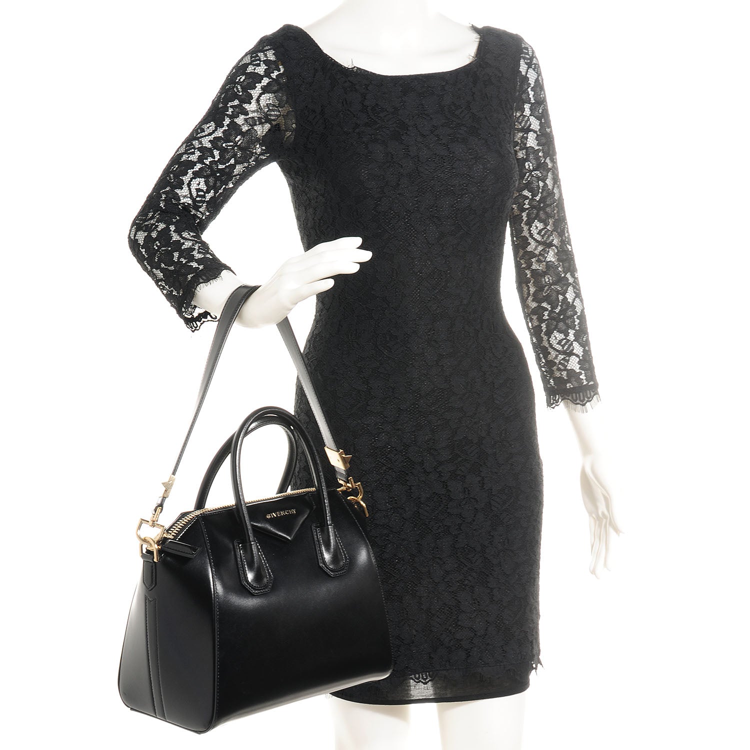 Givenchy Shiny Lord Calfskin Small Antigona Black 2 of 8