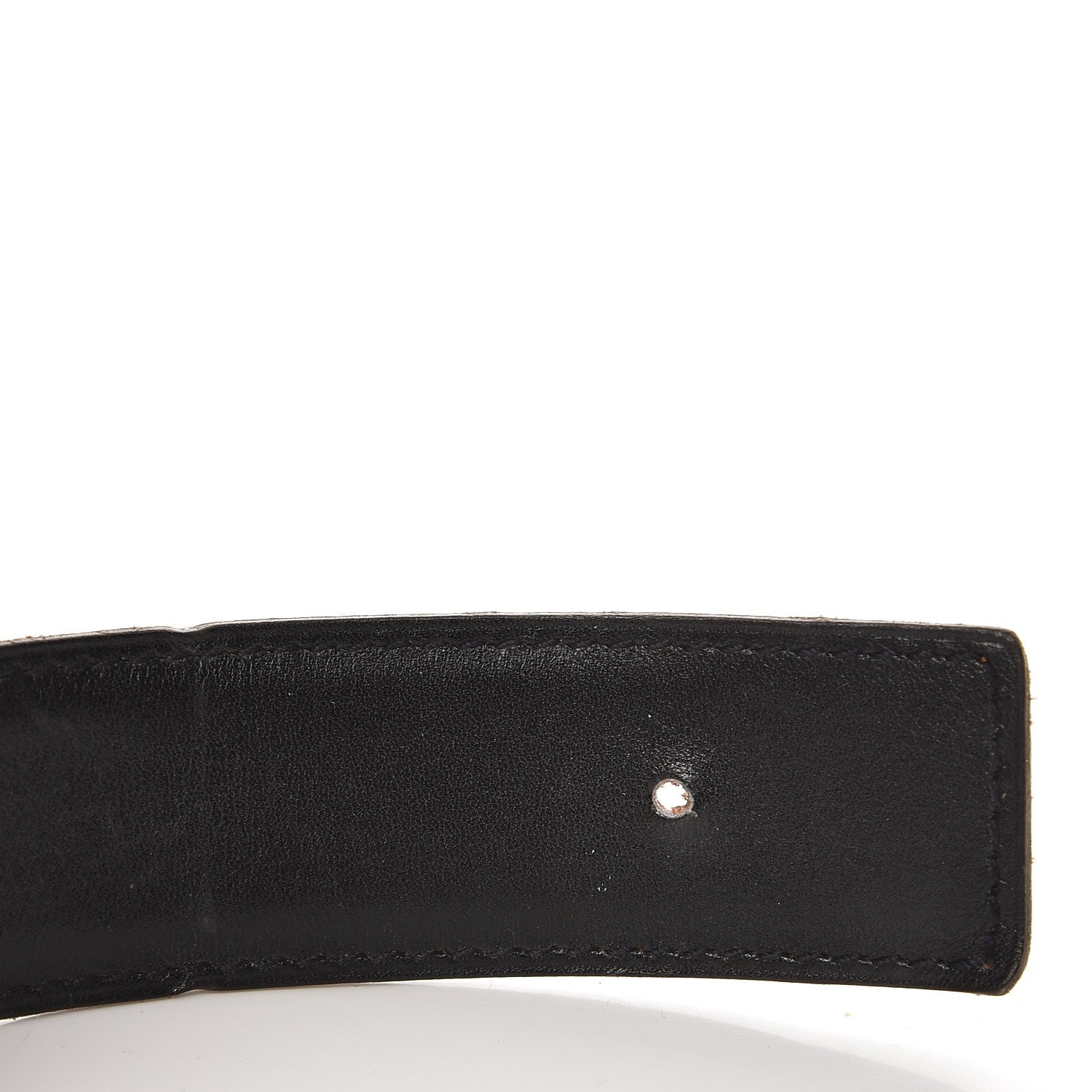 Hermes Box Togo 32mm H Belt 85 Black Orange 5 of 8