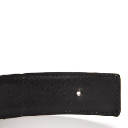 Hermes Box Togo 32mm H Belt 85 Black Orange 5 of 8