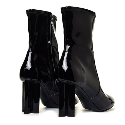 Louis Vuitton Patent Silhouette Ankle Boots 38 Black 5 of 12