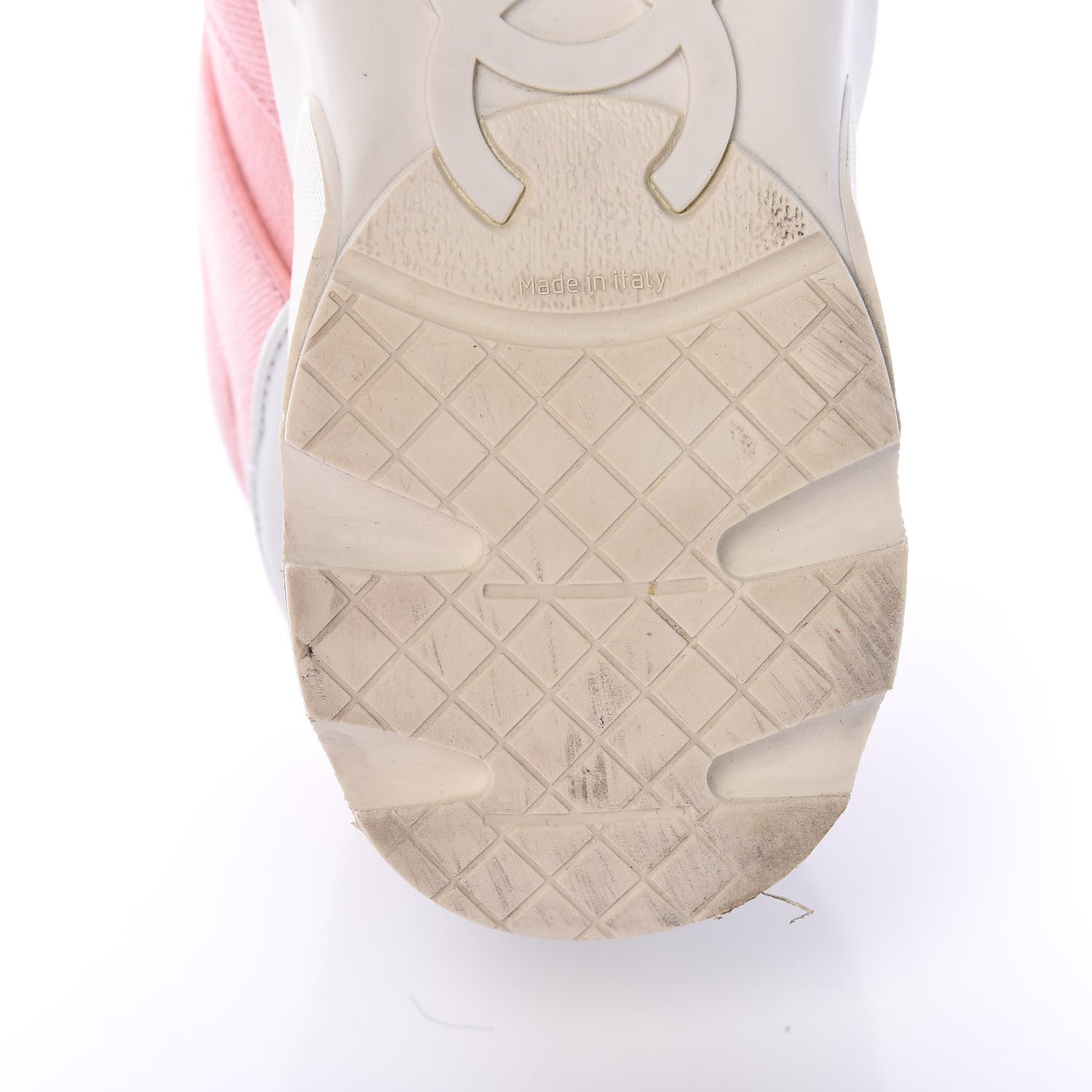 Chanel Canvas Womens CC Sneakers 38 Salmon 21 of 22