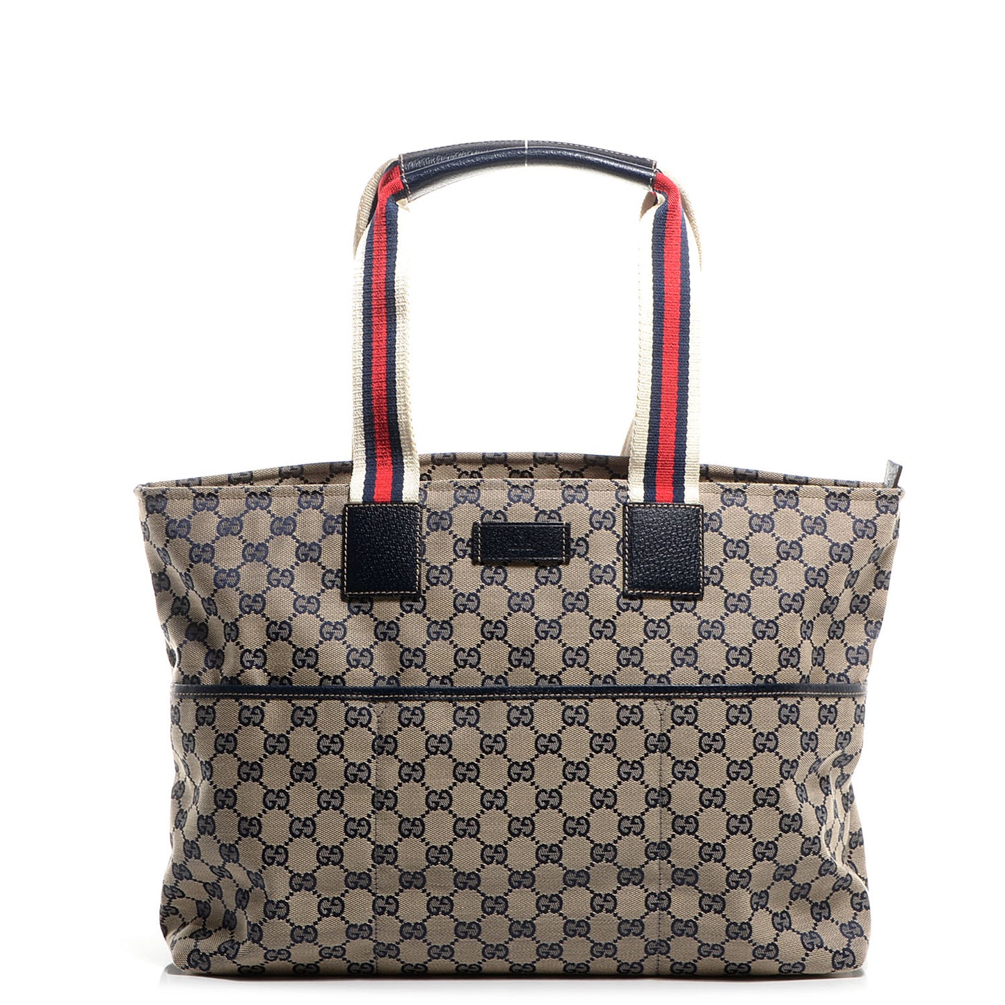 Monogram Web Large Diaper Tote Navy
