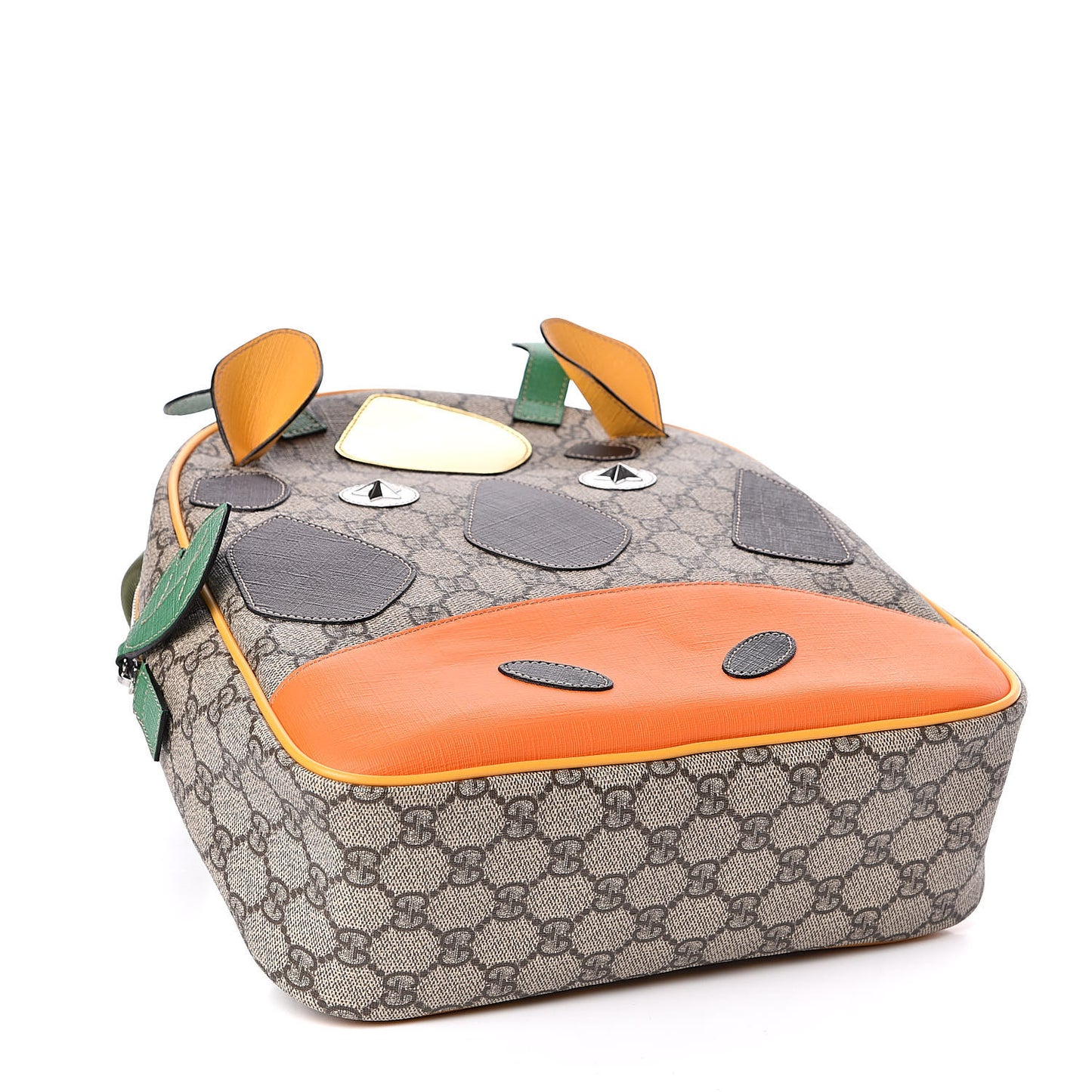 GG Supreme Monogram Kids Giraffe Backpack Ebony Multicolor