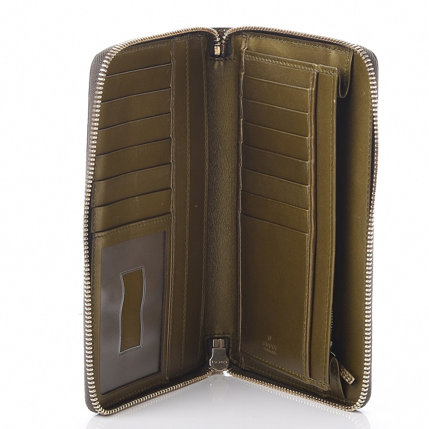 Shine Microguccissima Zippy Wallet Gold