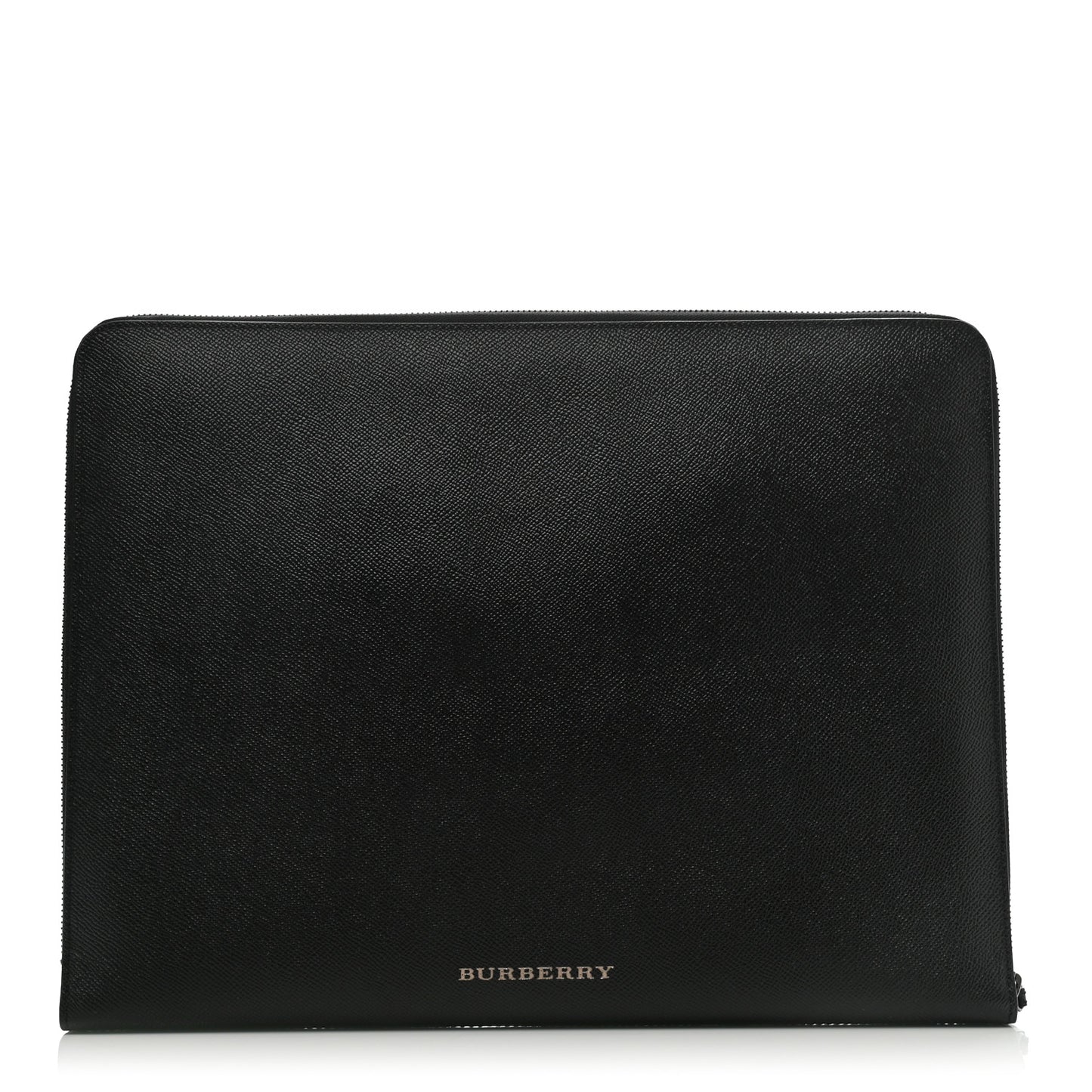 Grainy Calfskin Document Case Black