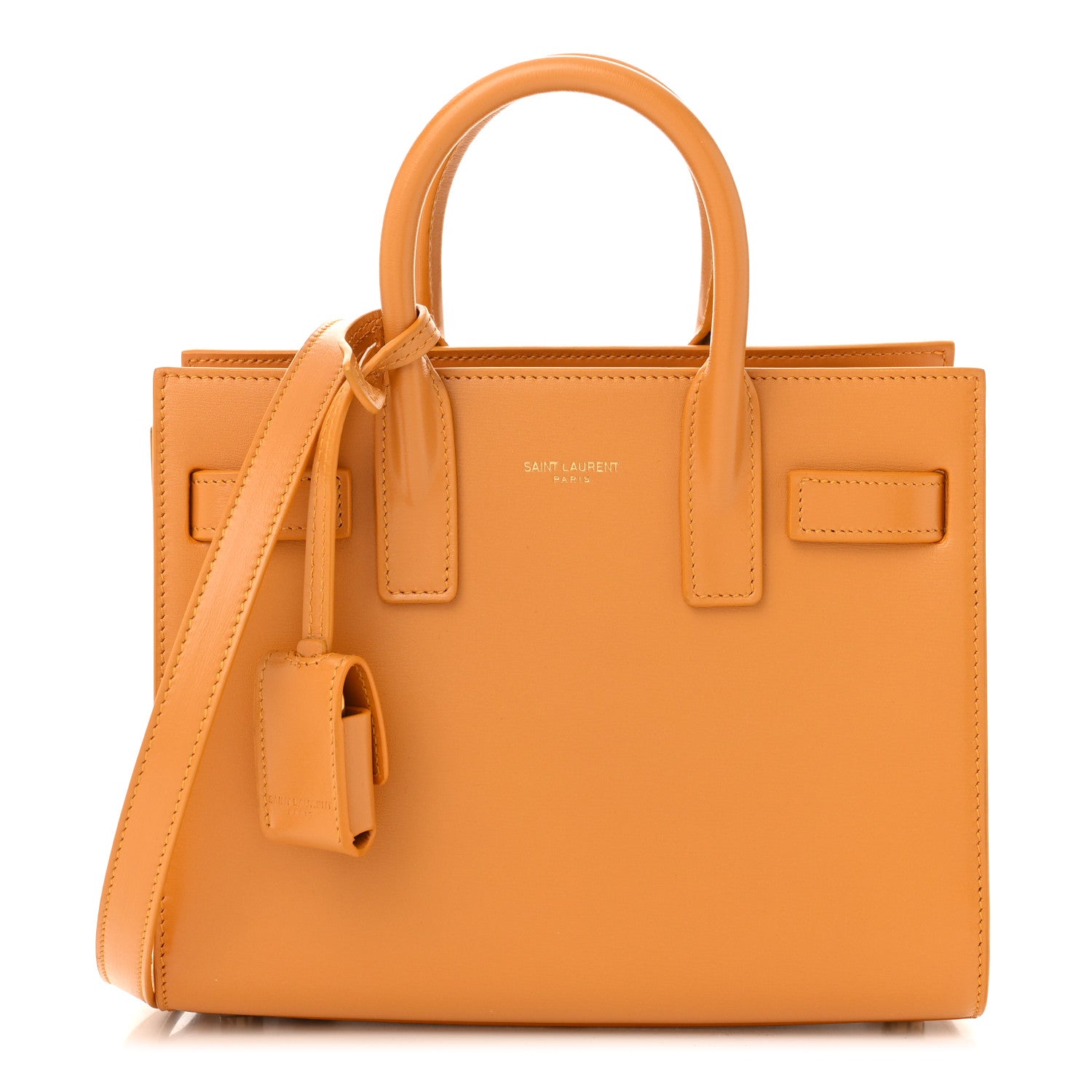 Saint Laurent Calfskin Nano Sac De Jour Mustard 1 of 11