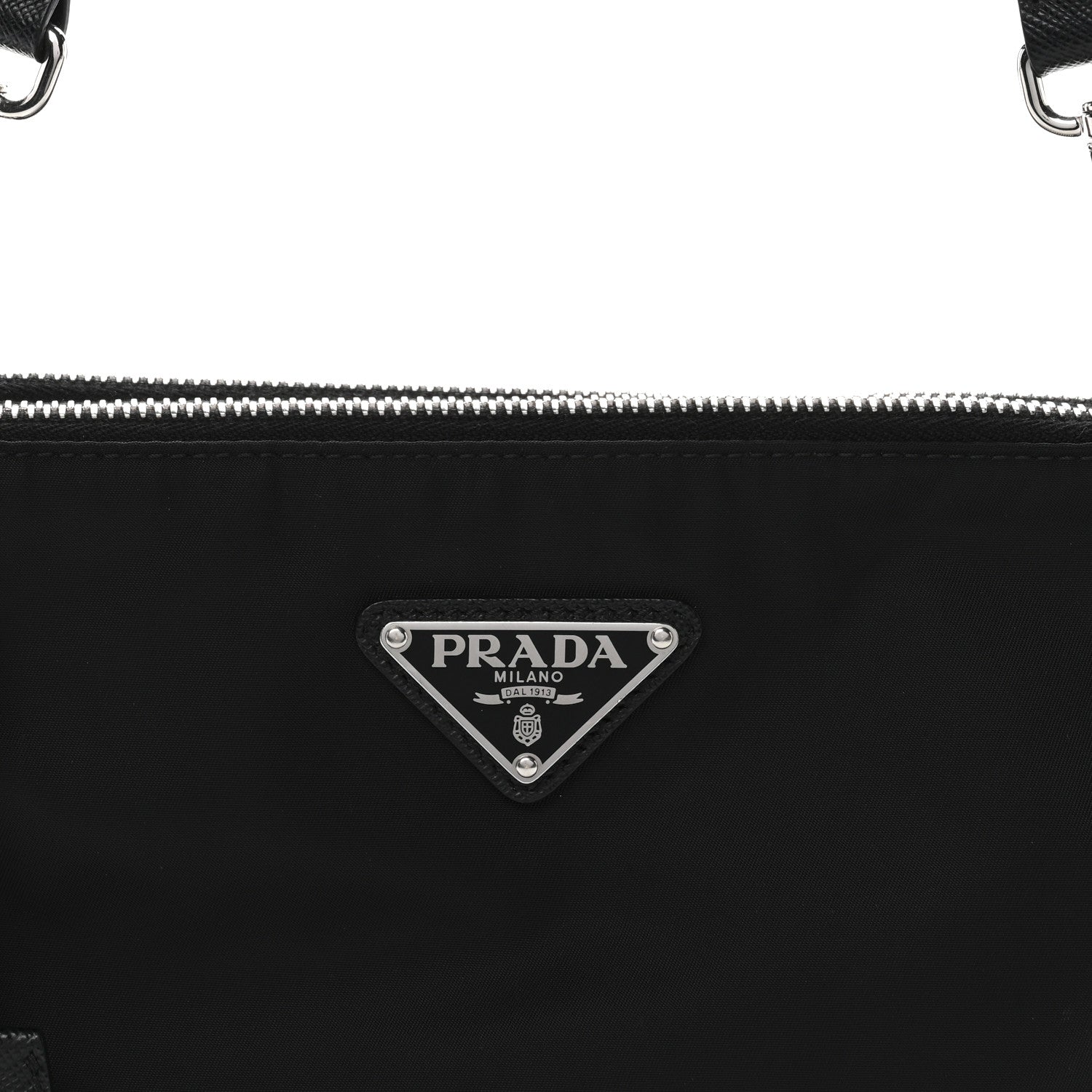 Prada Re-Nylon Saffiano Re-Edition 2000 Double Zip Crossbody Bag Black 9 of 13