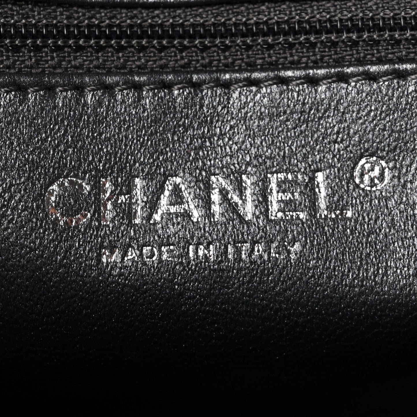 Metallic Aged Calfskin Quilted Medium Reissue Camera Case Dark Silver