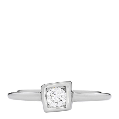 Tiffany 18K White Gold Diamond .17ct Frank Gehry Torque Ring 50 5.25 1 of 6
