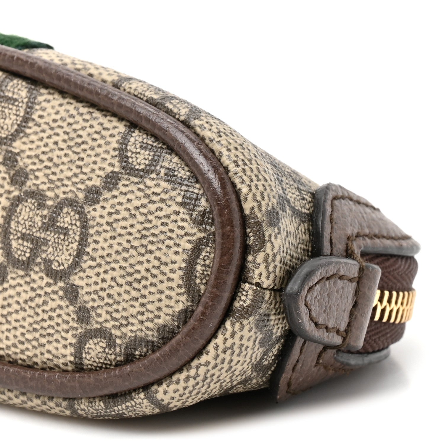 Gucci GG Supreme Monogram Web Ophidia Dome Key Pouch Beige New Acero 9 of 9