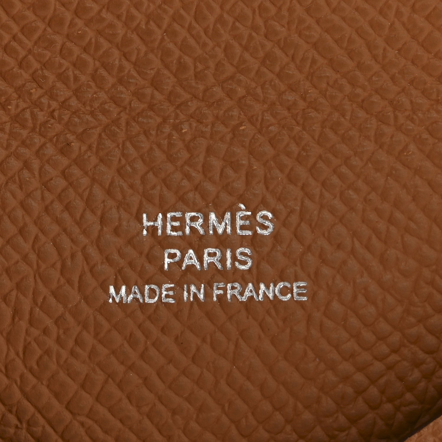 Hermes Epsom Calvi Card Case Gold 6 of 8