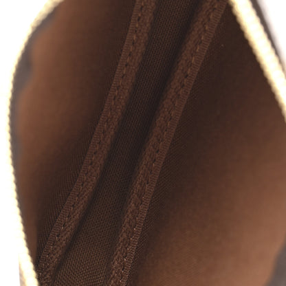 Louis Vuitton Monogram 2016 Christmas Animation Mini Pochette Accessories Rose Ballerine 5 of 9