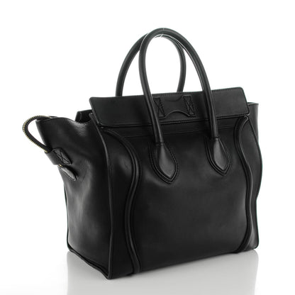 Celine Smooth Calfskin Mini Luggage Black 3 of 8