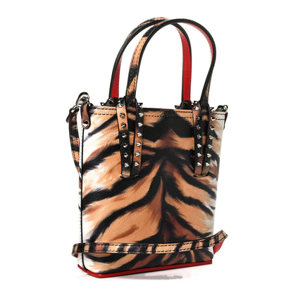 Christian Louboutin Calfskin Bengal Mini North South Cabata Tote Multicolor 2 of 4