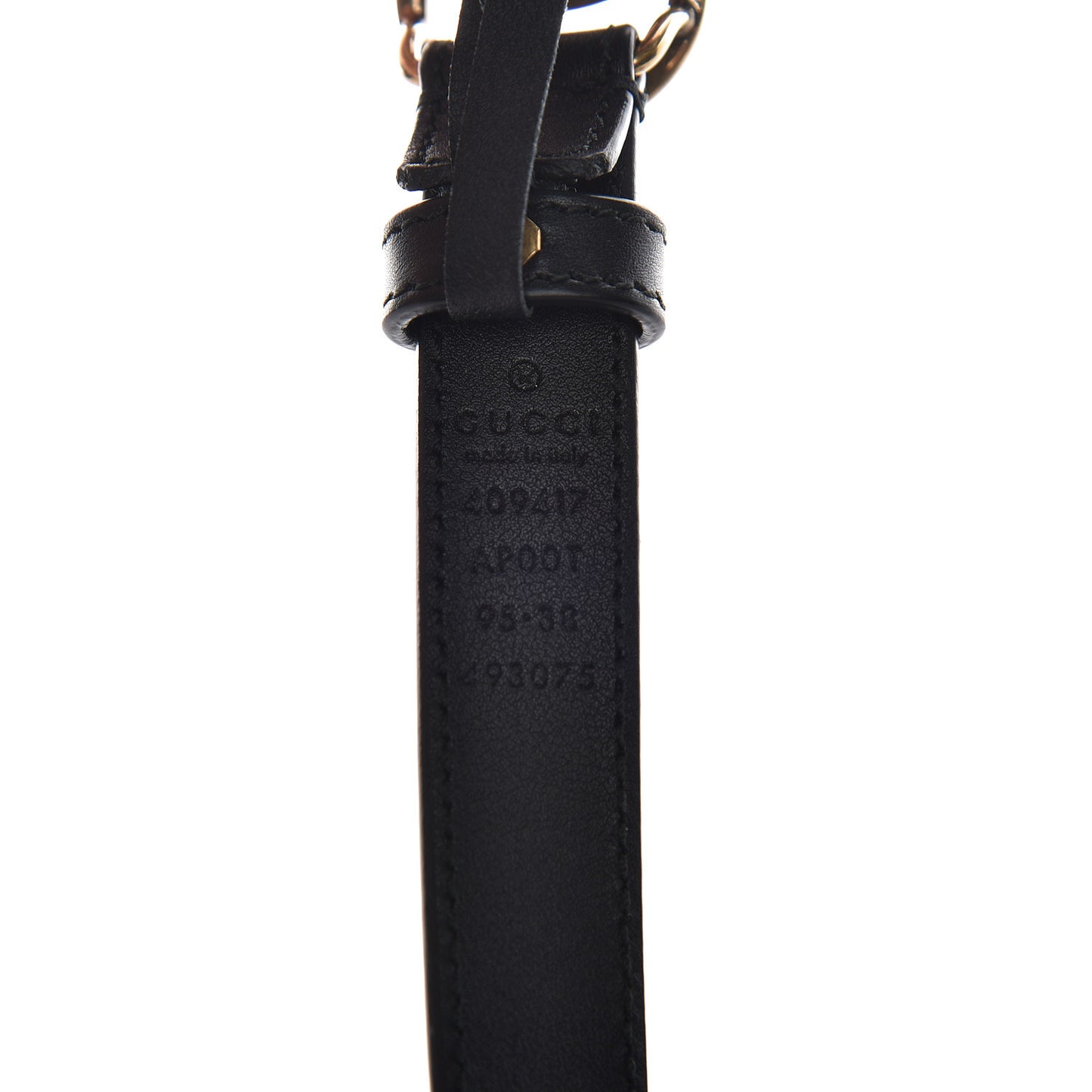 Calfskin Double G 20mm Belt 95 38 Black