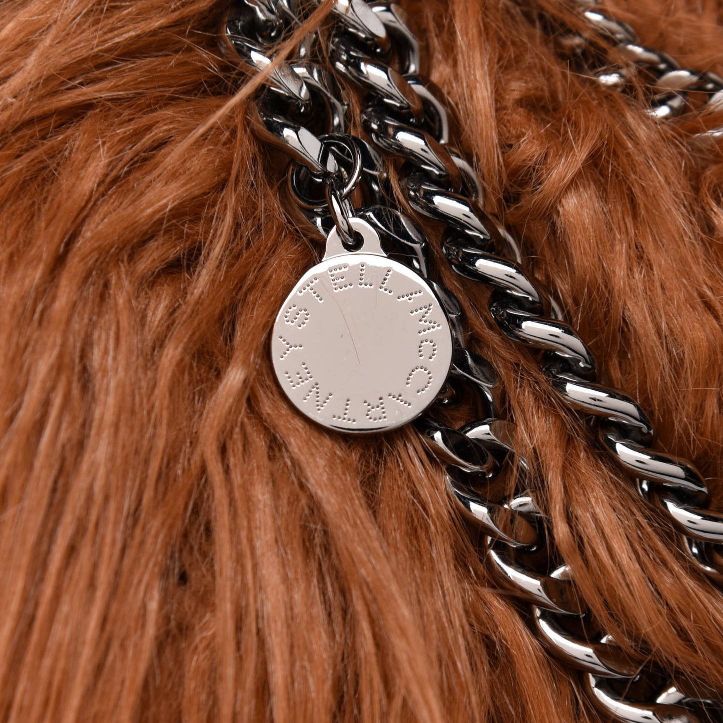 Eco Fur Mini Falabella Tote Camel