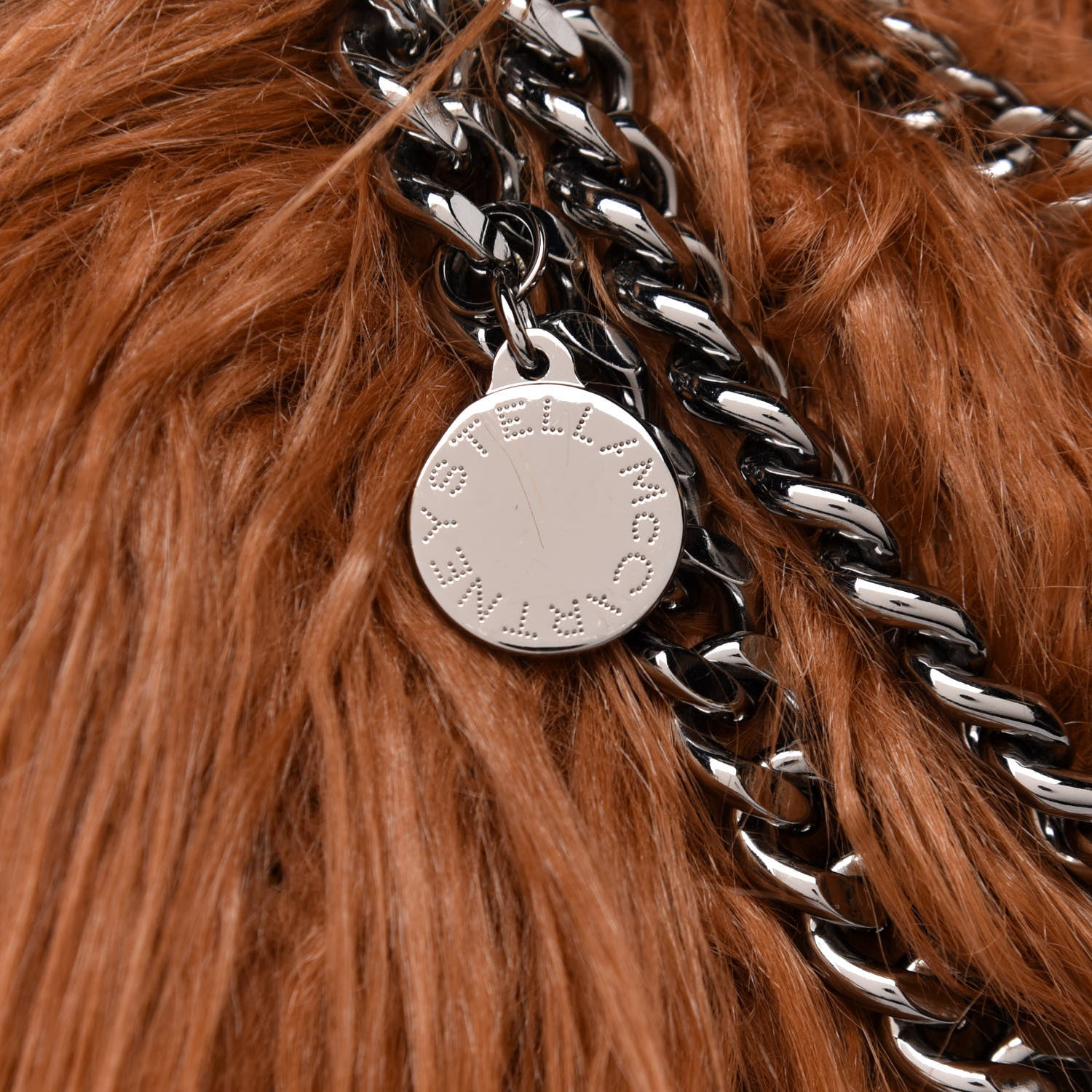Stella McCartney Eco Fur Mini Falabella Tote Camel 6 of 8