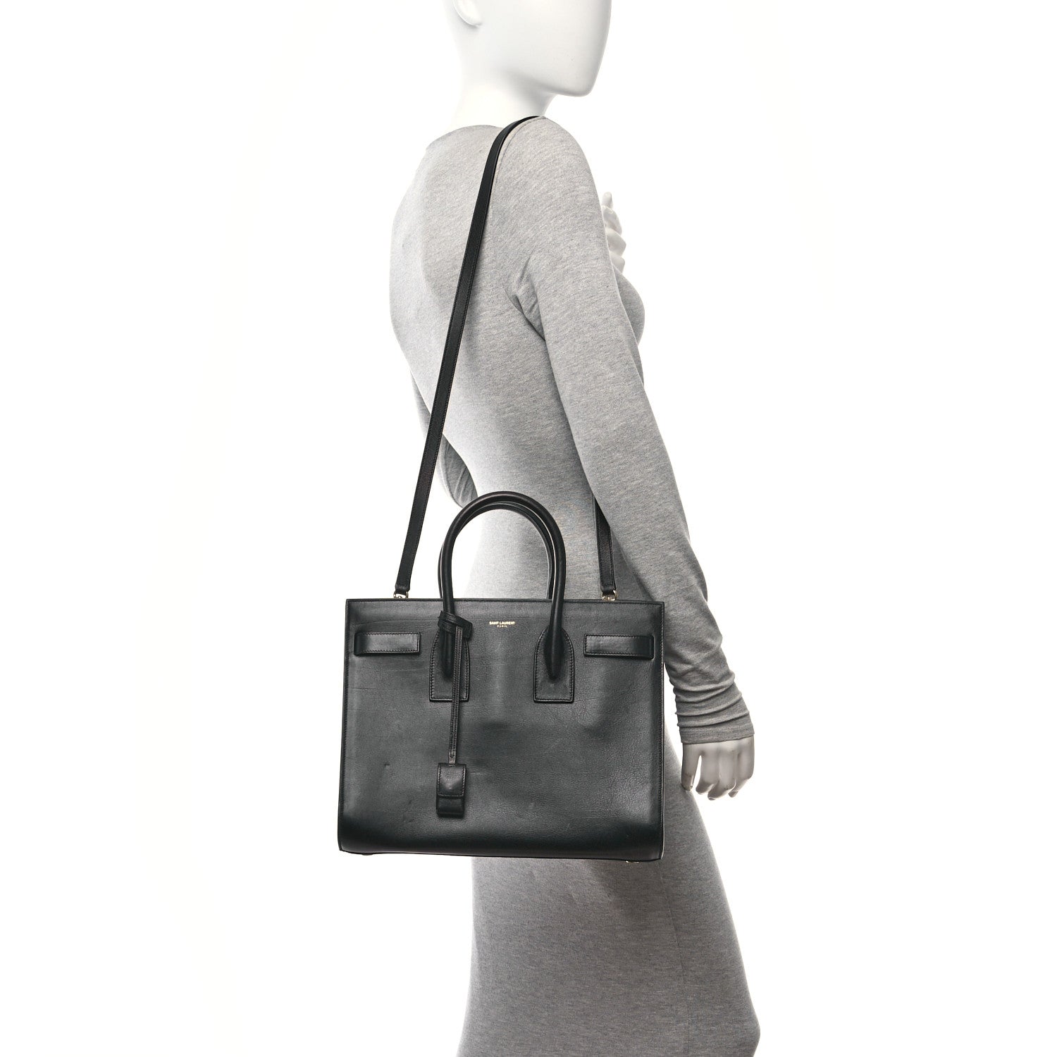 Saint Laurent Calfskin Small Sac De Jour Black 2 of 12
