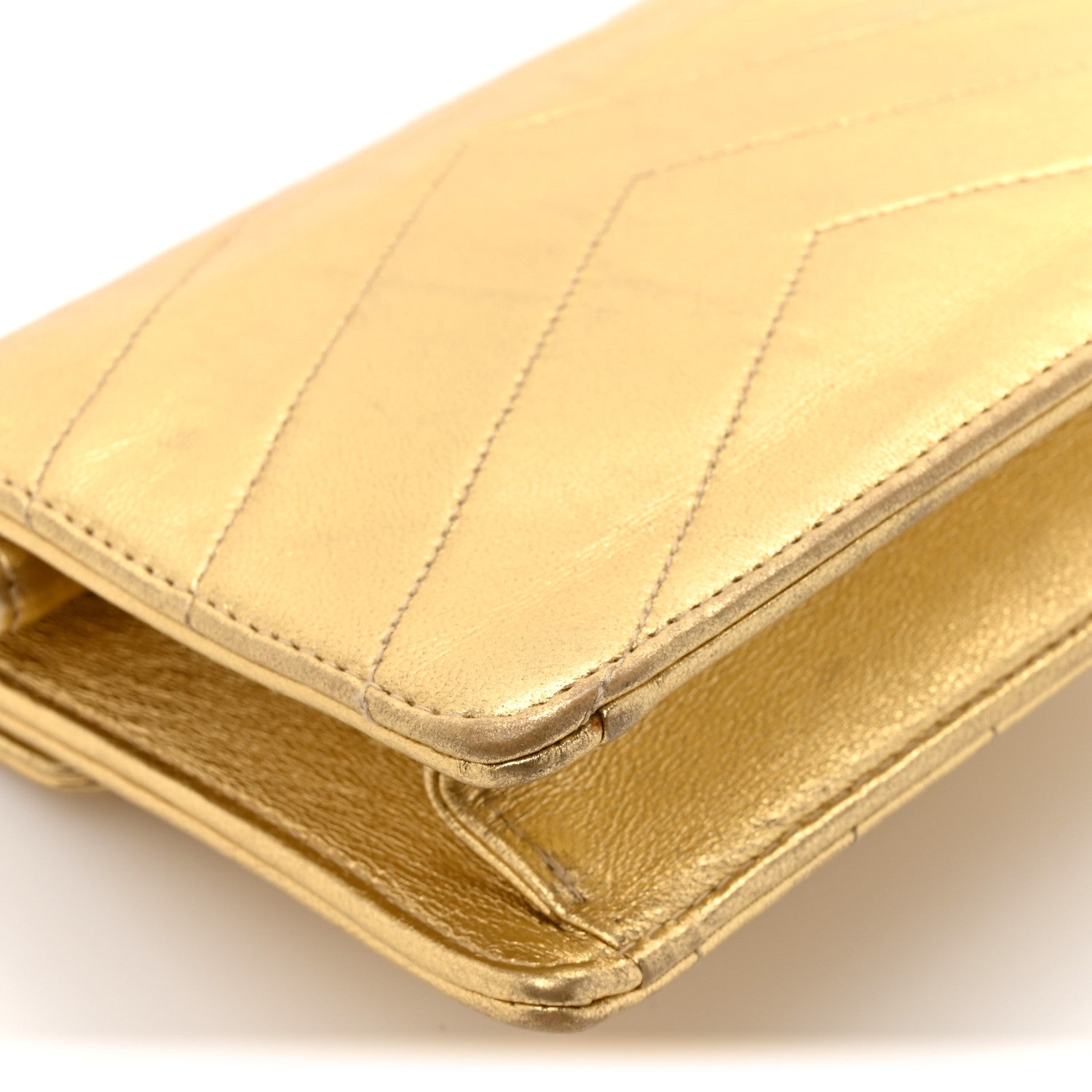 Chanel Metallic Lambskin Quilted Mini Flap Gold 11 of 12
