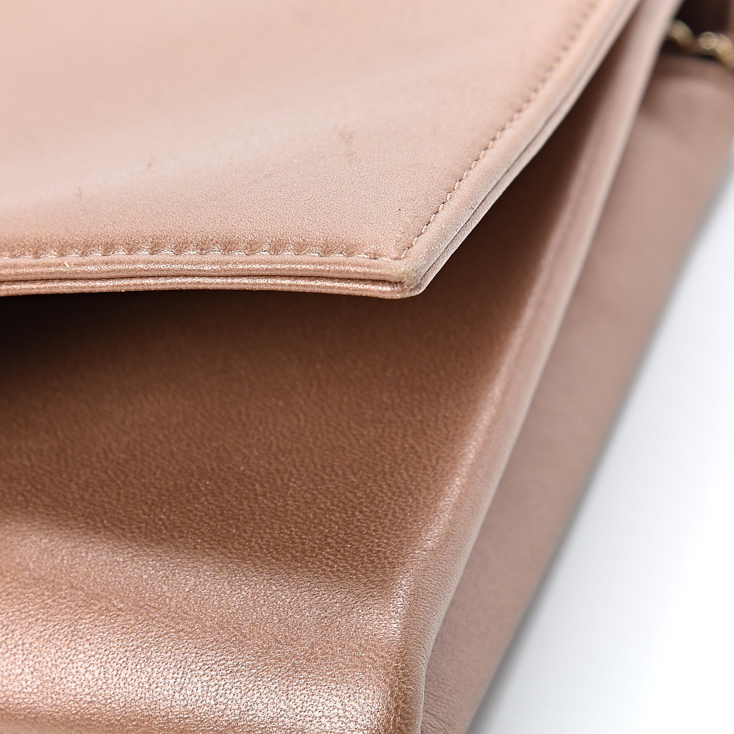 Chanel Metallic Calfskin CC Small Flap Bronze 12 of 16