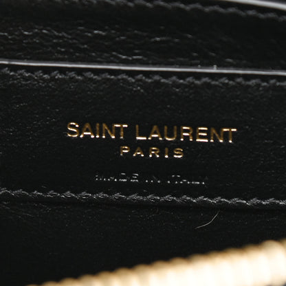 Saint Laurent Calfskin Y Quilted Monogram Small Loulou Chain Satchel Black 6 of 9