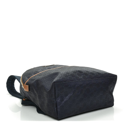 Gucci Nylon Monogram Medium Classic Backpack Blue 4 of 6