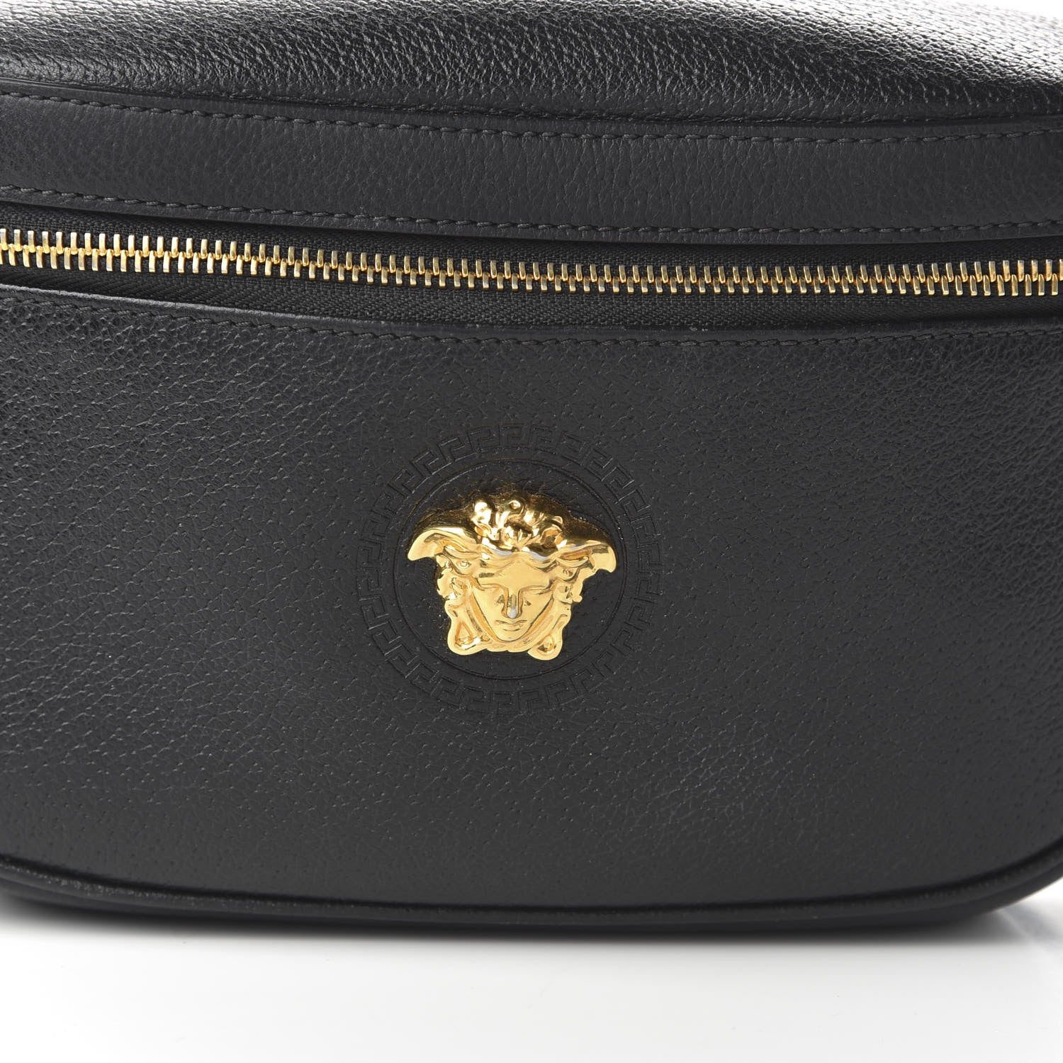 Versace Grained Calfskin Medusa Belt Bag Black 9 of 9