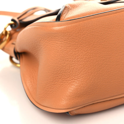 Chloe Grained Lambskin Calfskin Small Lexa Shoulder Bag Mustard Brown 7 of 8