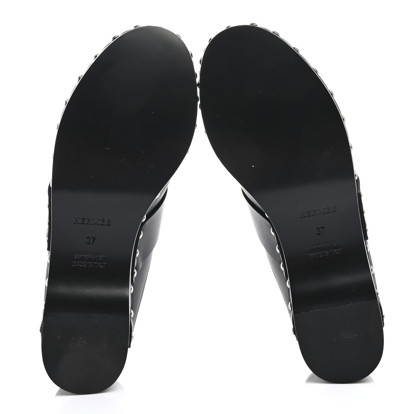 Calfskin Calya Mules 37 Black