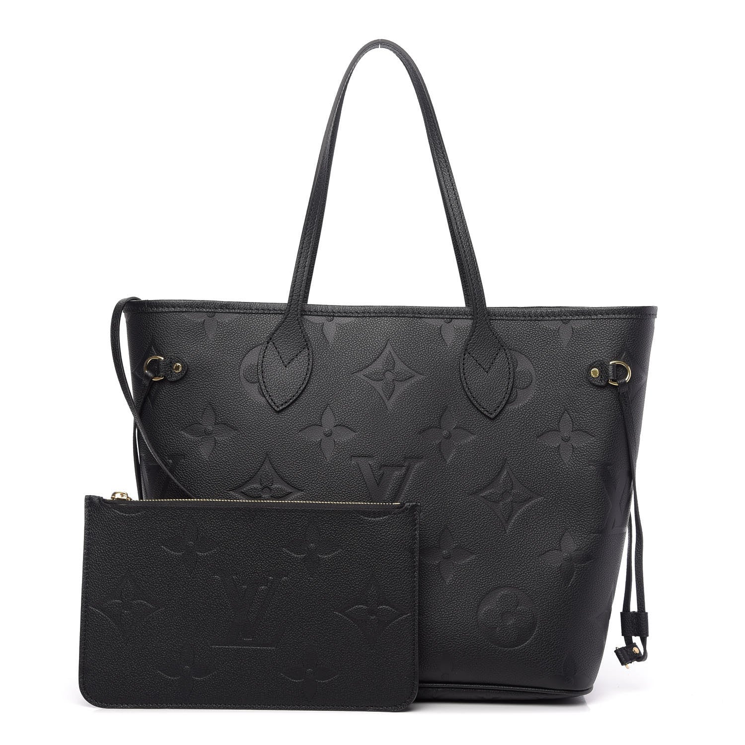 Louis Vuitton Empreinte Monogram Giant Neverfull MM Black 1 of 8