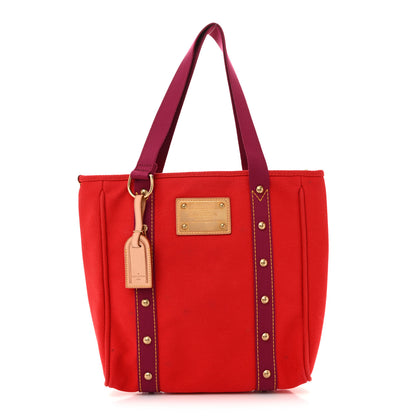Louis Vuitton Toile Antigua Cabas MM Red Pink 1 of 10