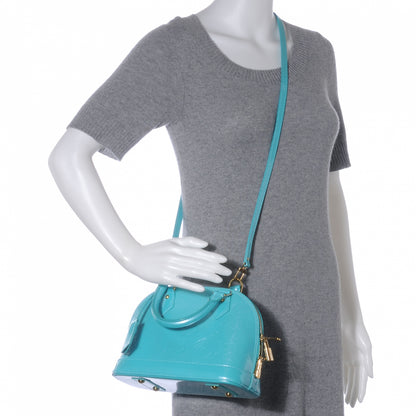 Louis Vuitton Vernis Alma BB Blue Lagon 2 of 7