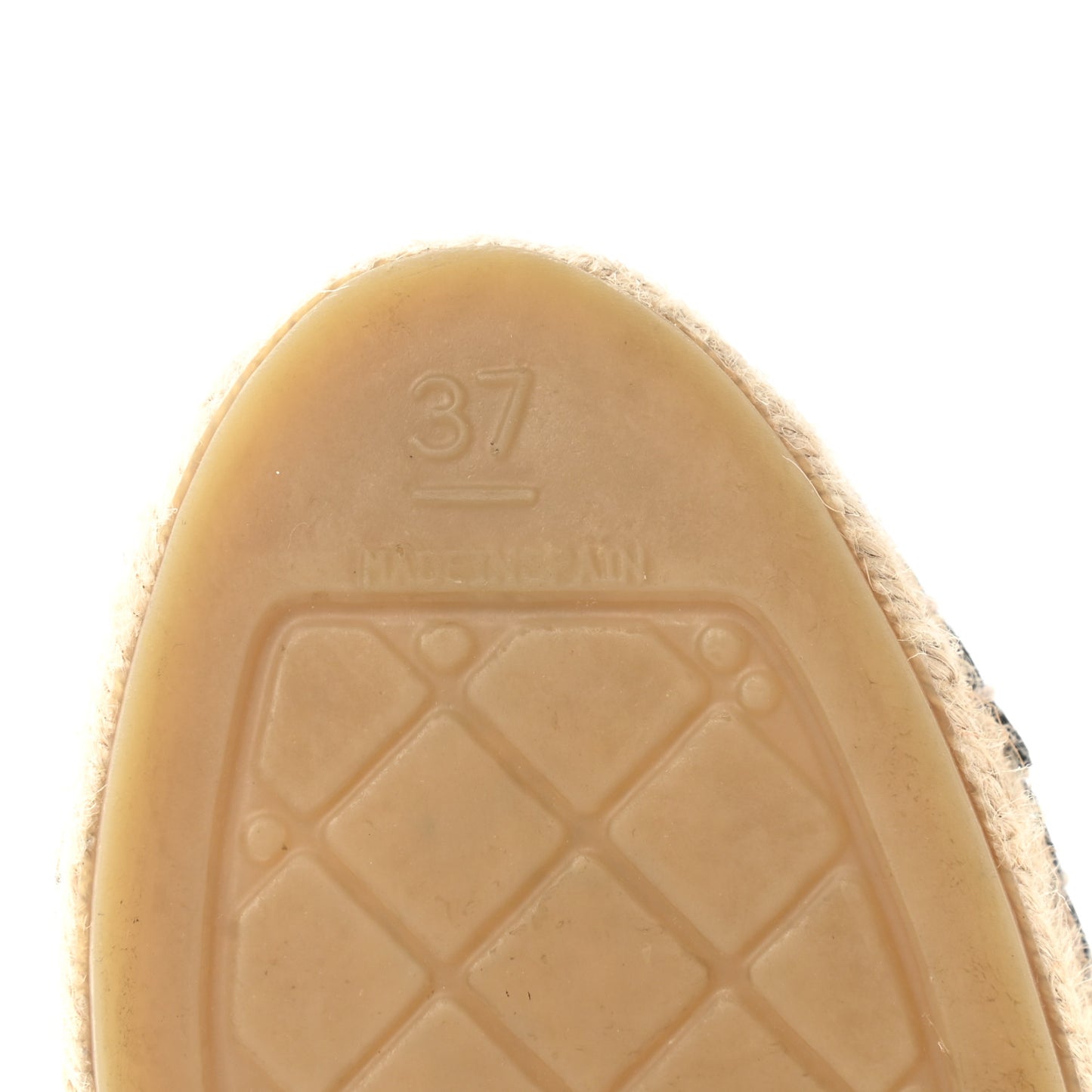 Lambskin CC Espadrilles 37 Black