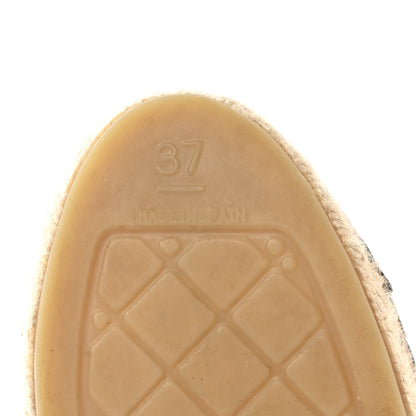 Chanel Lambskin CC Espadrilles 37 Black 8 of 12