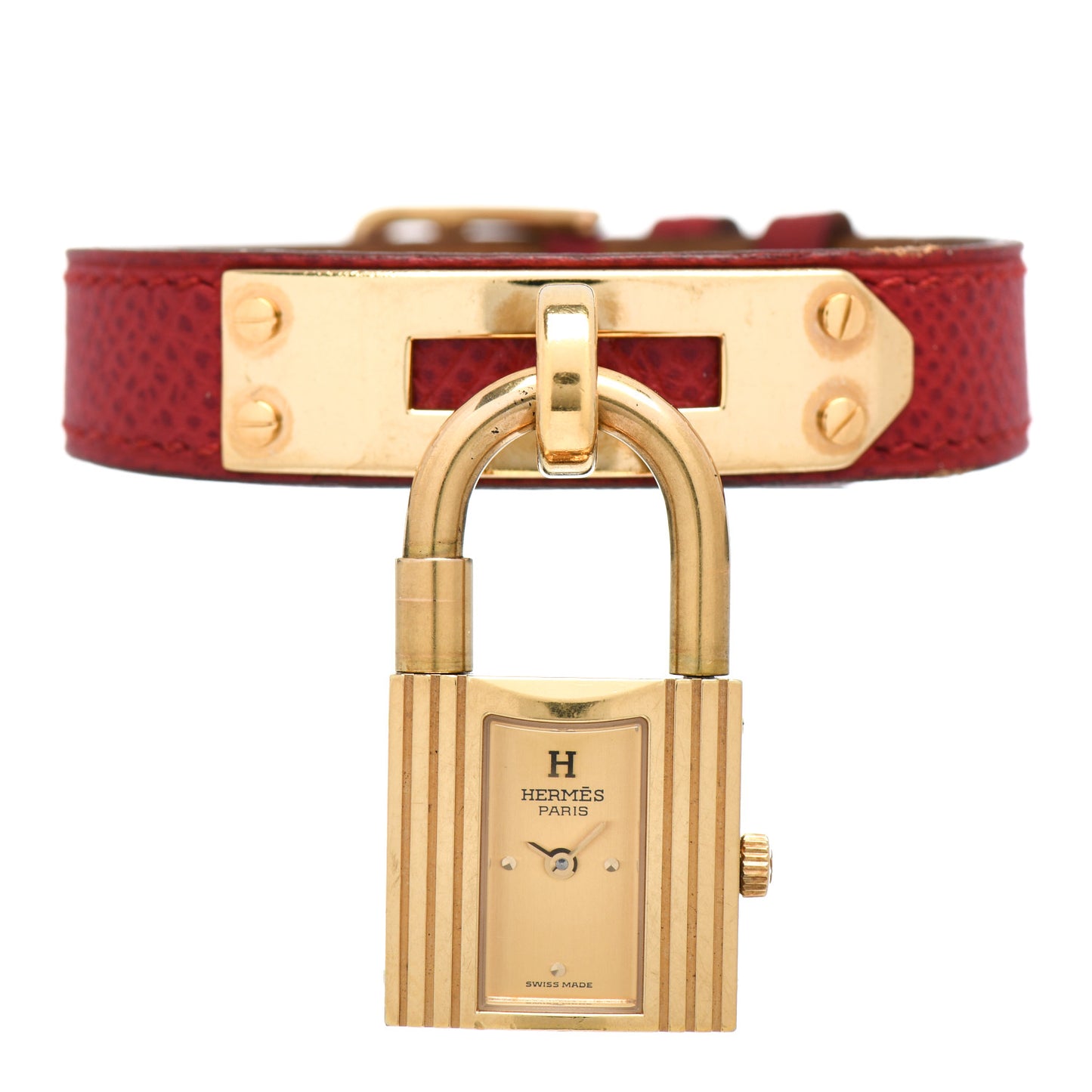 Stainless Steel Courchevel 20mm Kelly Cadena Quartz Watch Rouge