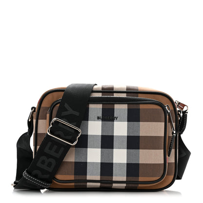 Burberry Canvas Check Paddy Messenger Birch Brown 1 of 10