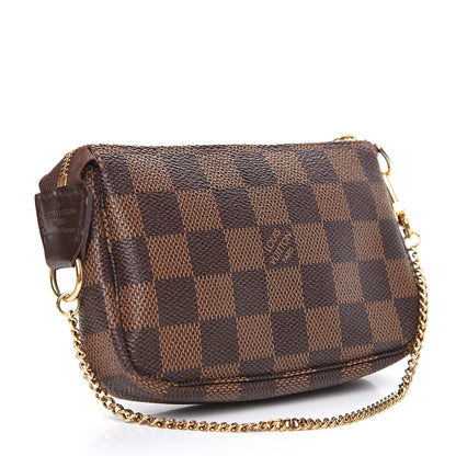 Louis Vuitton Damier Ebene Mini Pochette Accessories 2 of 9