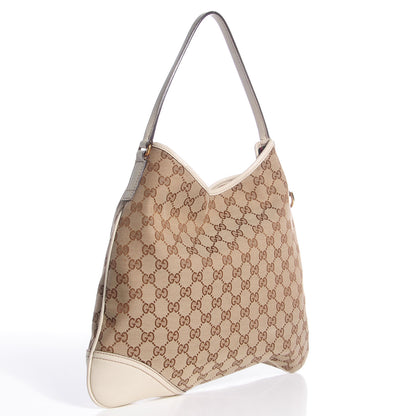 Gucci Monogram Medium New Britt Hobo Off White 3 of 7