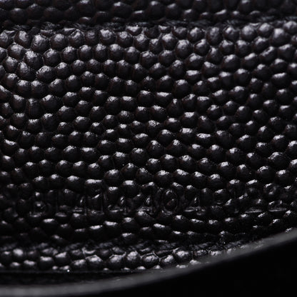 Saint Laurent Grain De Poudre Matelasse Chevron Small Monogram Envelope Wallet Black 7 of 8